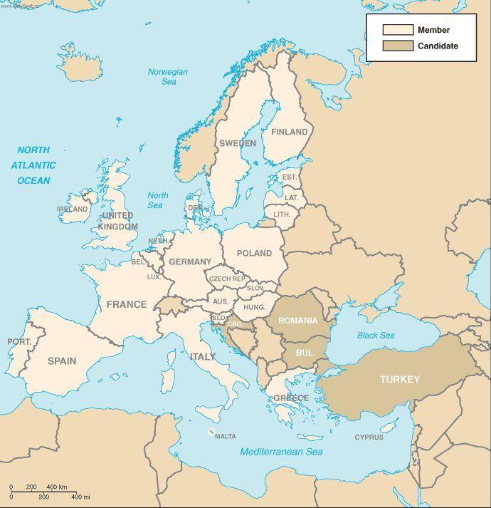 Foto: EU-politick� mapa